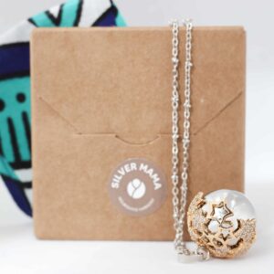SILVER MAMA necklace decorated